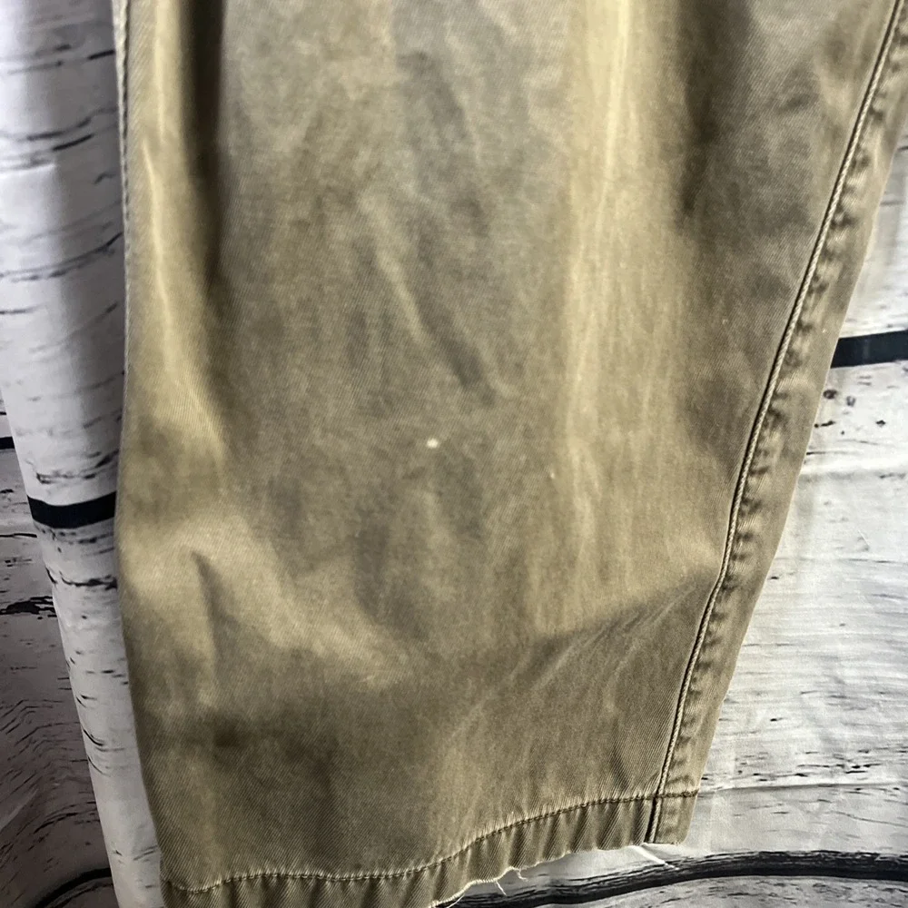LL Bean Vintage Mens Pants 44x30 Khaki Straight Leg Chino‎ Pants